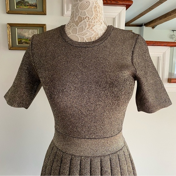 A.L.C x REVOLVE Metallic Gold Susana Dress NWT Medium - Picture 5 of 9